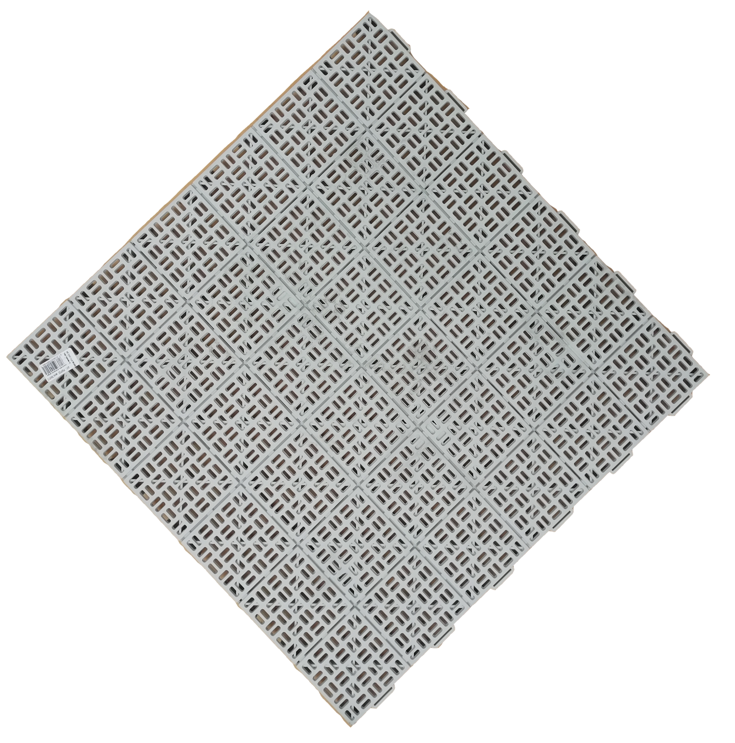 Plastová rohož Marte 563x563 mm - světle šedá