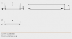 Hliníková nájezdová rampa šířka 2600x1000 mm, 1000 kg