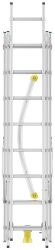 Hliníkový žebřík HAILO hobby 2x9+8 příček s obloukovou patou